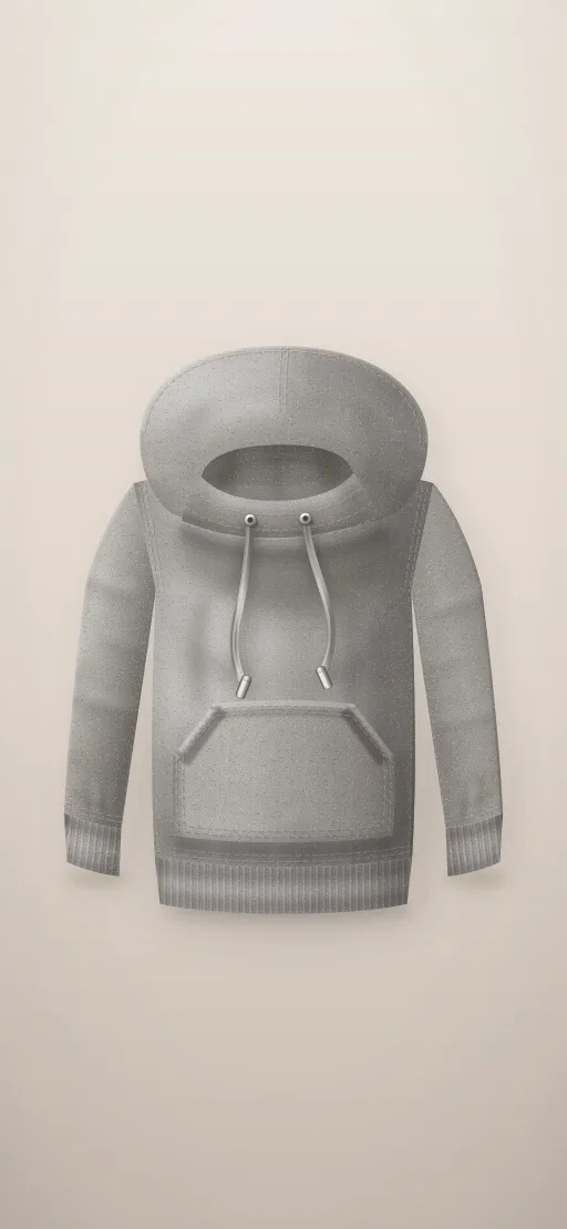 Heather grey pullover hoodie